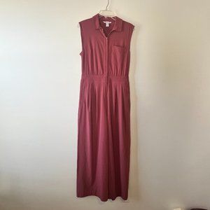 Athleta Sleeveless Pink Jumpsuit